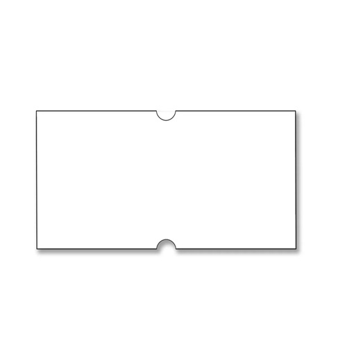 Etiketten voor prijstangen 21x12mm rechthoek halve ma